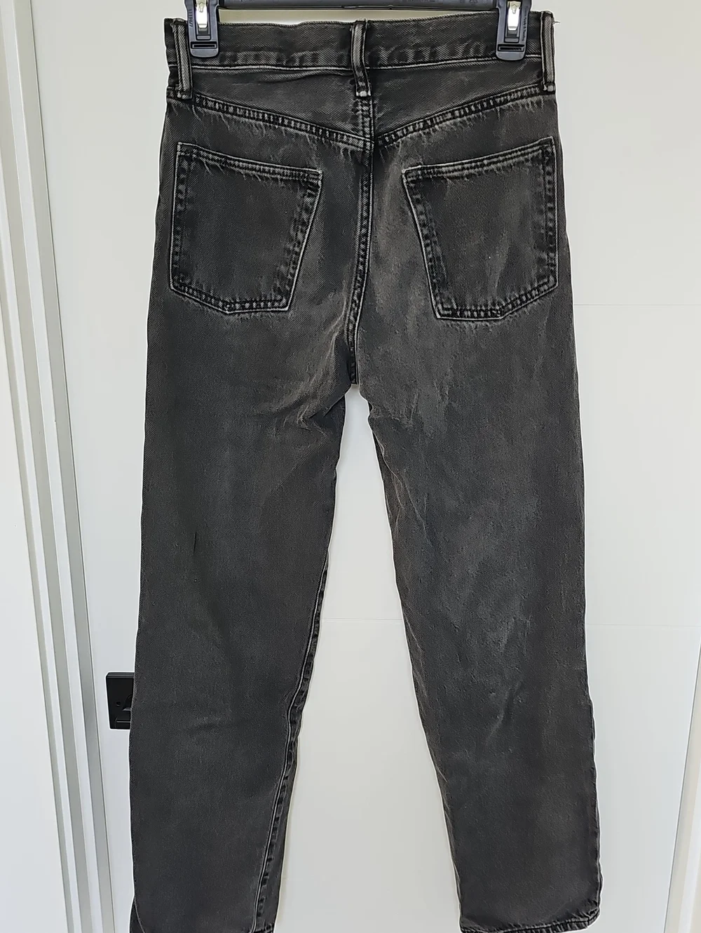 GAP Teen Black Washed Straight Jeans Sz 16 Original